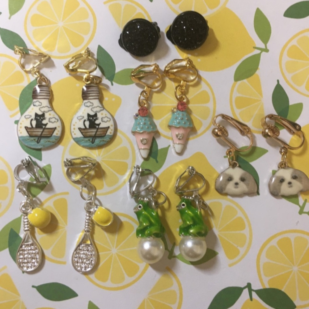 🍊 NWT Clip On Earrings Bundle Lot 17